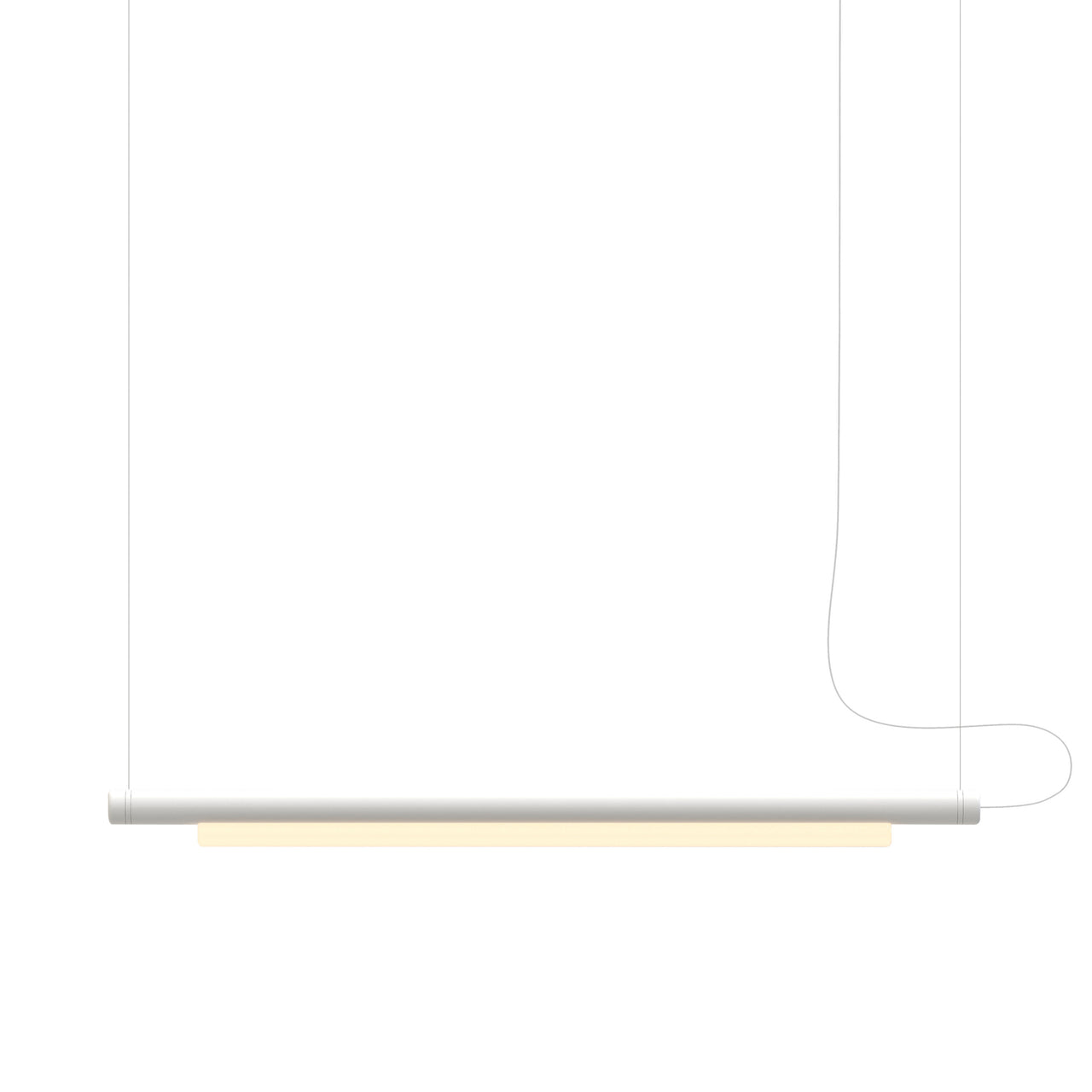 Pipeline 125 Pendant Light: White