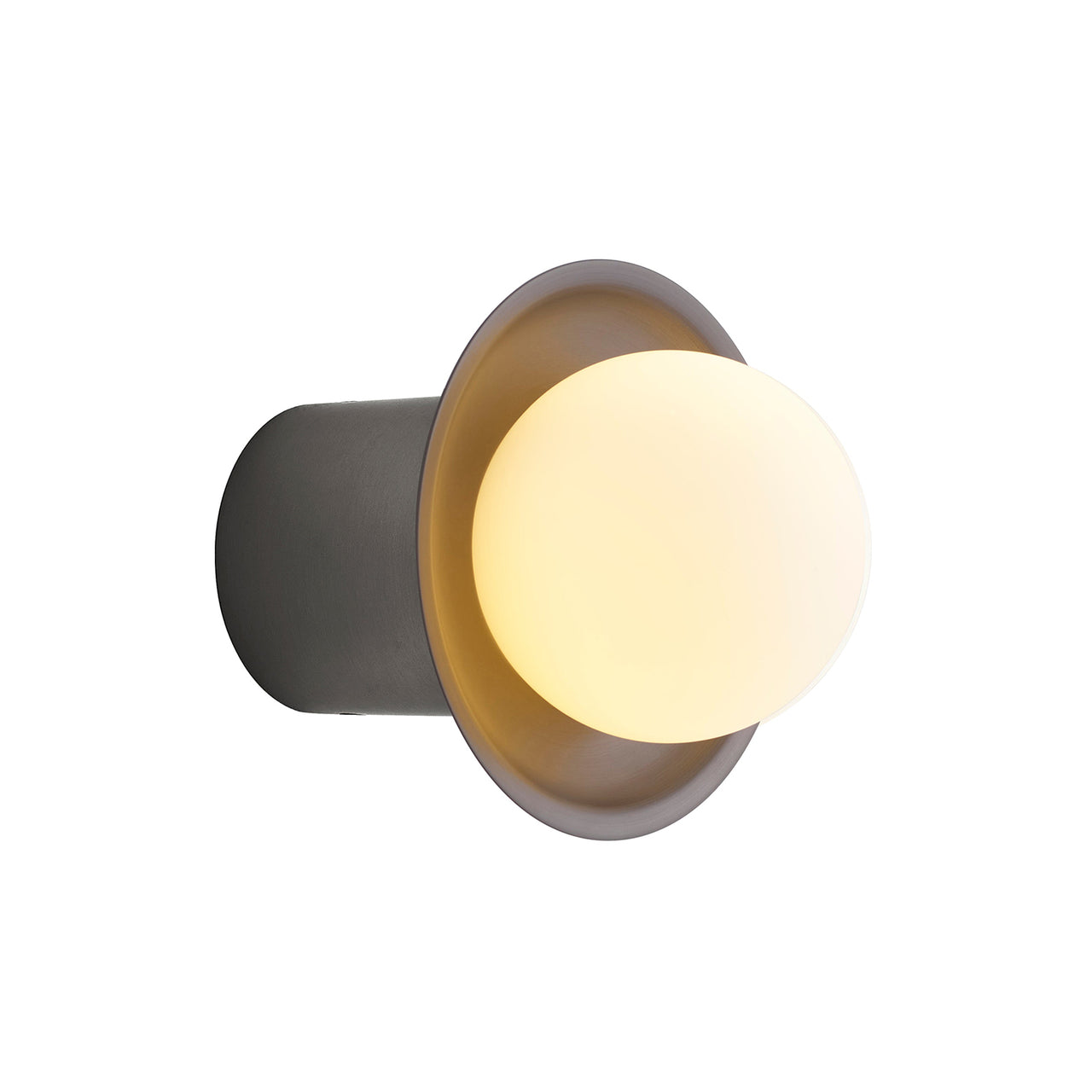 Janed Wall Light: Large + Satin Graphite + Satin Graphite