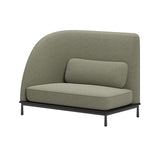 Arc Sofa Highback Two Seater: 1 Side + Black Oak