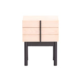 Column Night Table: Low + White Oak