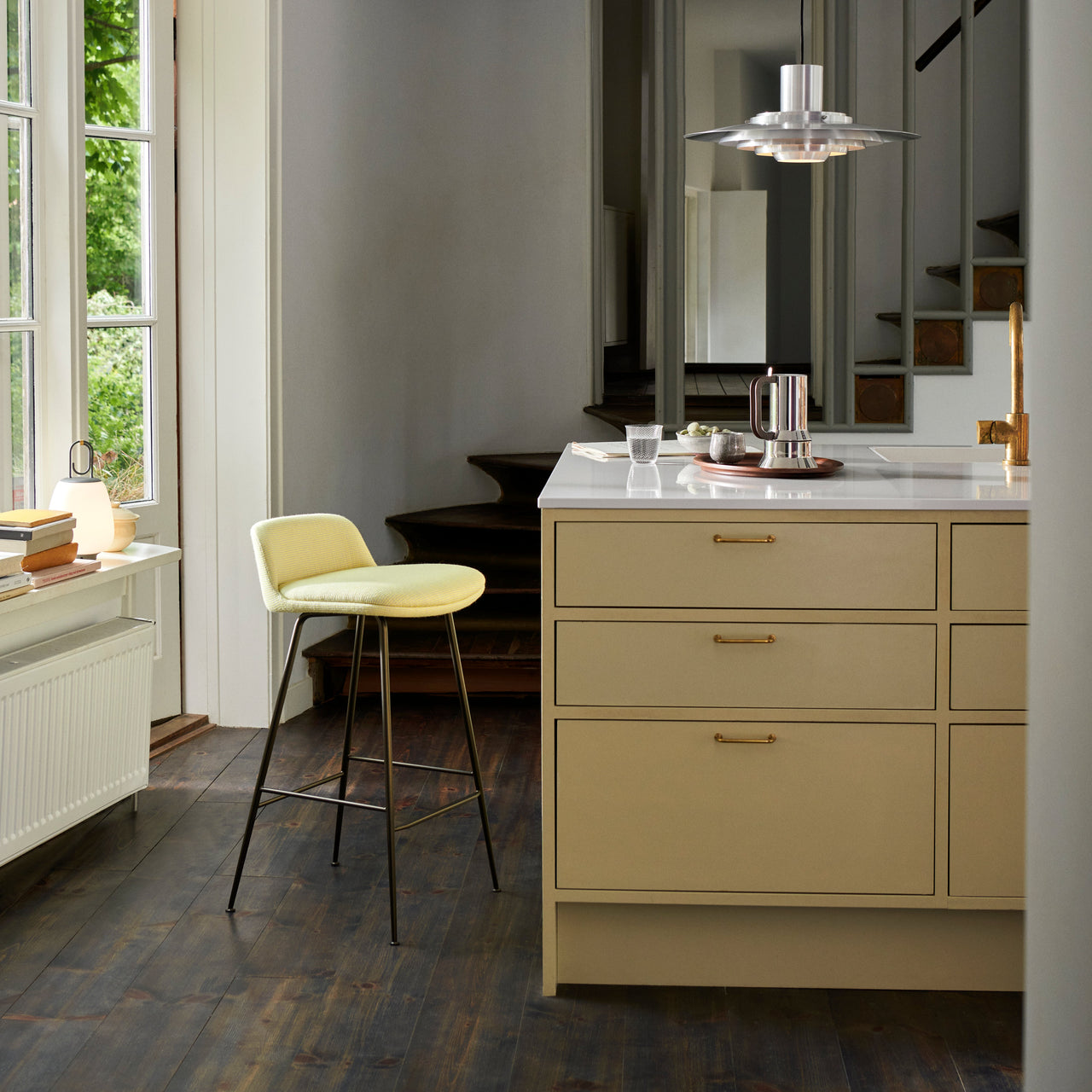 Rely Bar + Counter Stool: HW84 + HW89