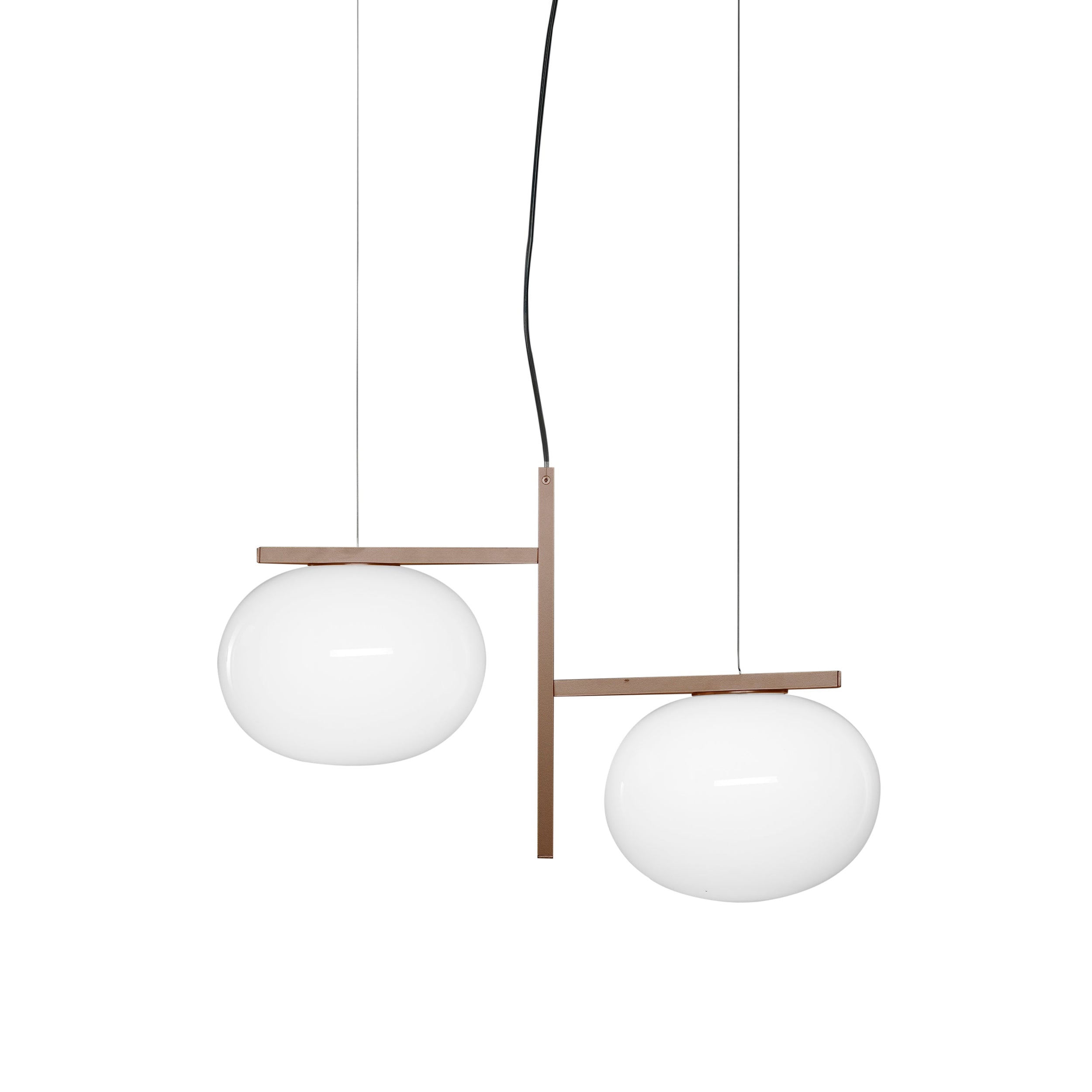 Alba Suspension Lamp: 2 + Anodic Bronze