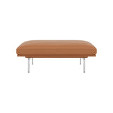 Outline Pouf: Polished Aluminum