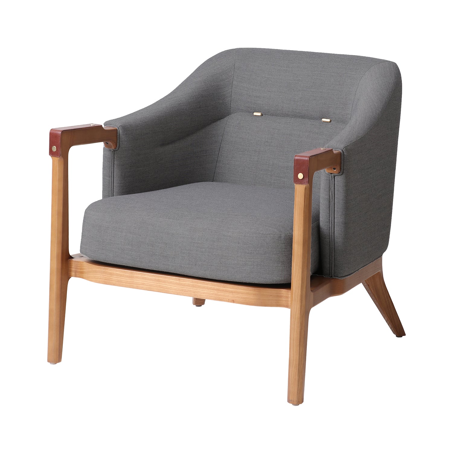 Brightliner Alva Club Chair: Natural Oak
