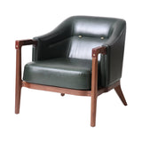 Brightliner Alva Club Chair: Natural Walnut