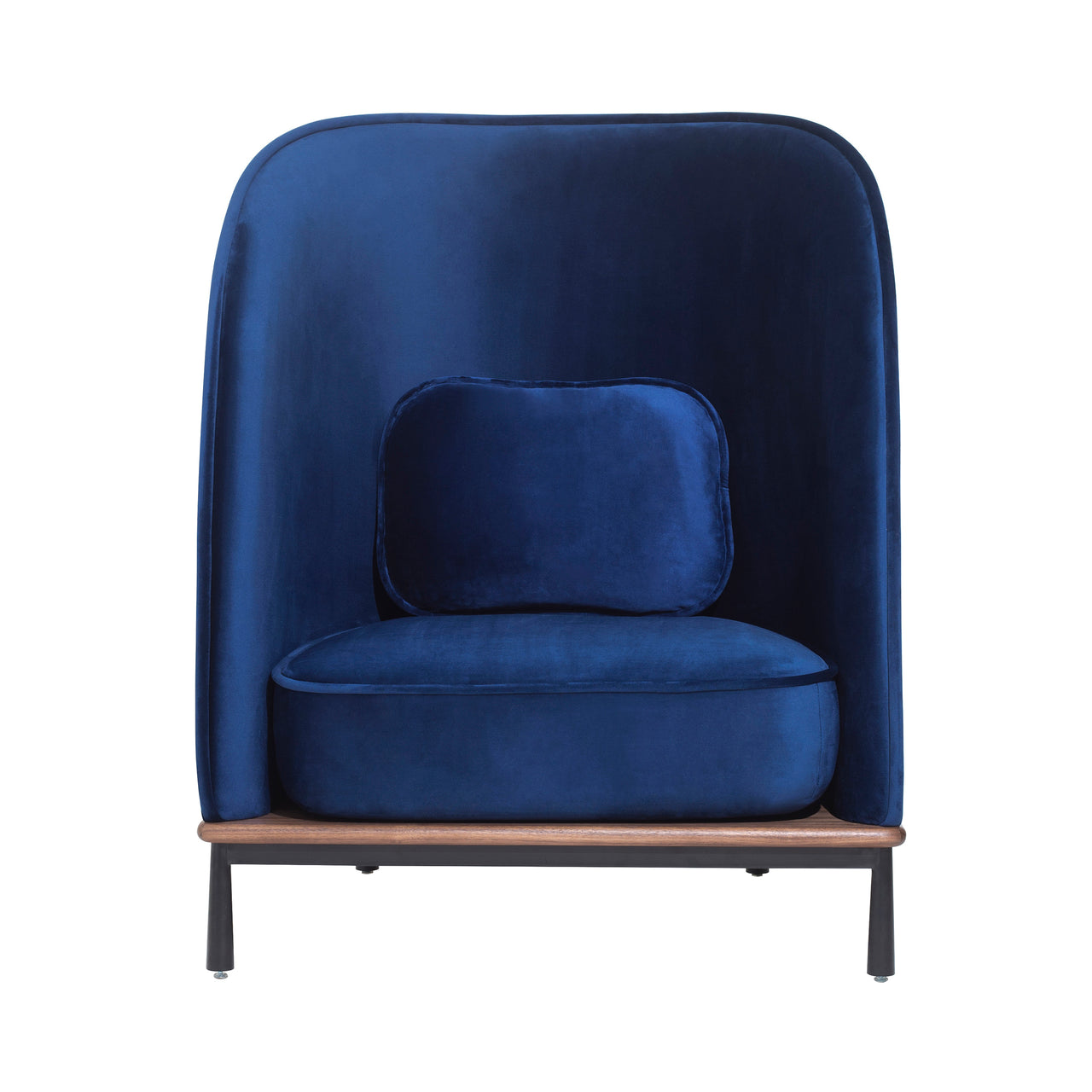 Arc Highback Chair: Natural Walnut