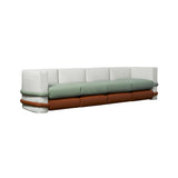 Pillow Modular Sofa: Leather + Configuration 1