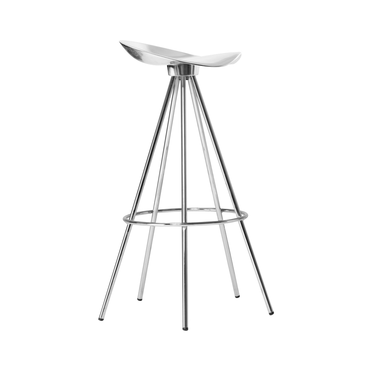 Jamaica Bar + Counter Stool: Bar + Aluminum + Chrome