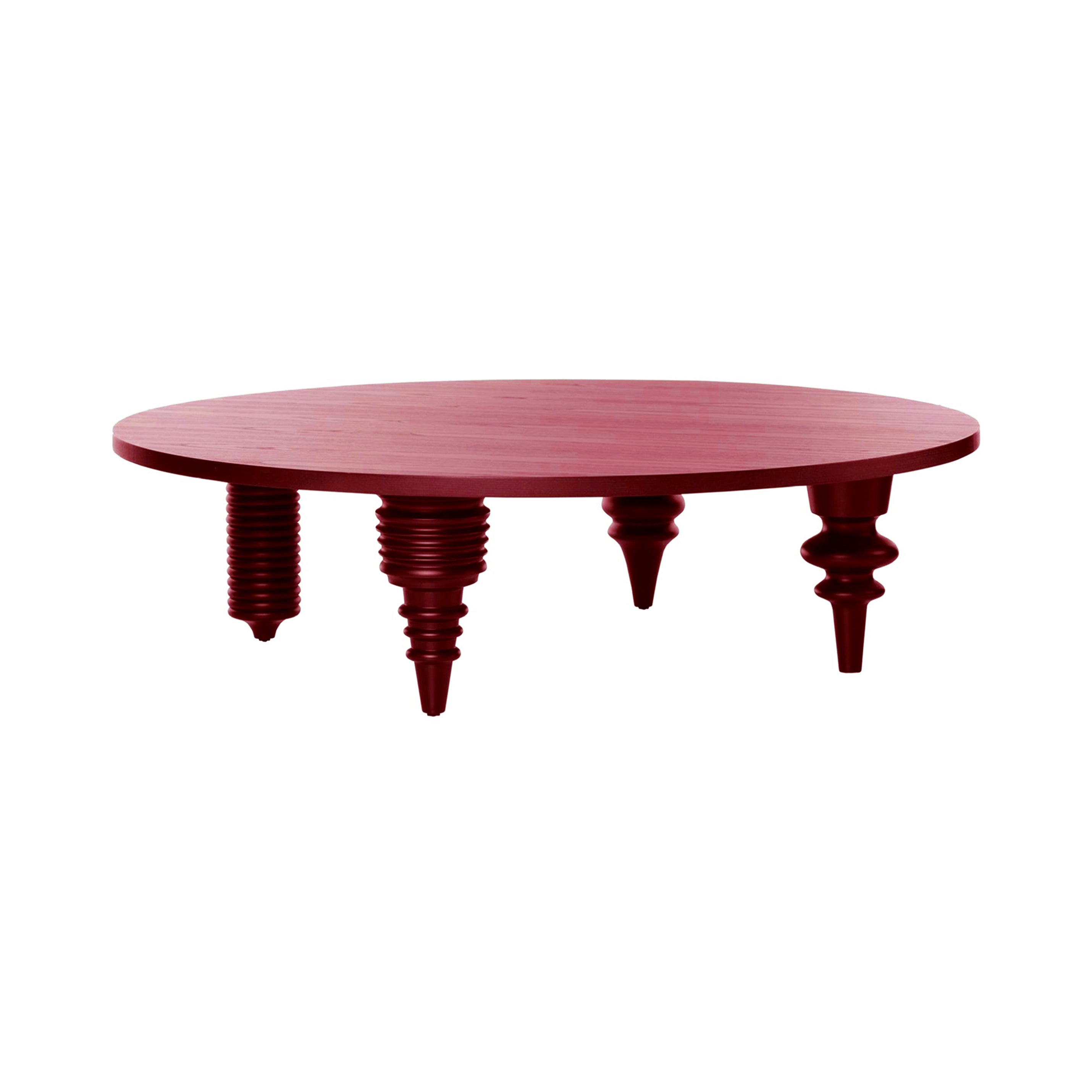 Multileg Low Table: Berry Red Ash FT27