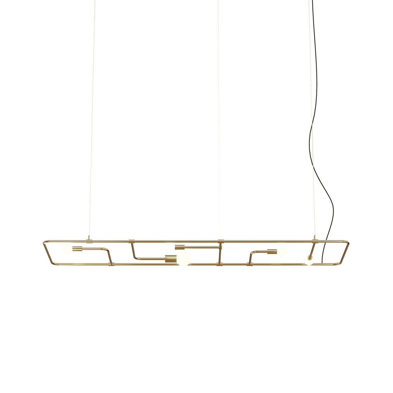 Beaubien Ceiling Lamp: Brass + Brass + Brass