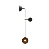 Beaubien Wall Double Shade Lamp: Brass + Reversed