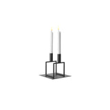 Line Candleholder: Black + With Base