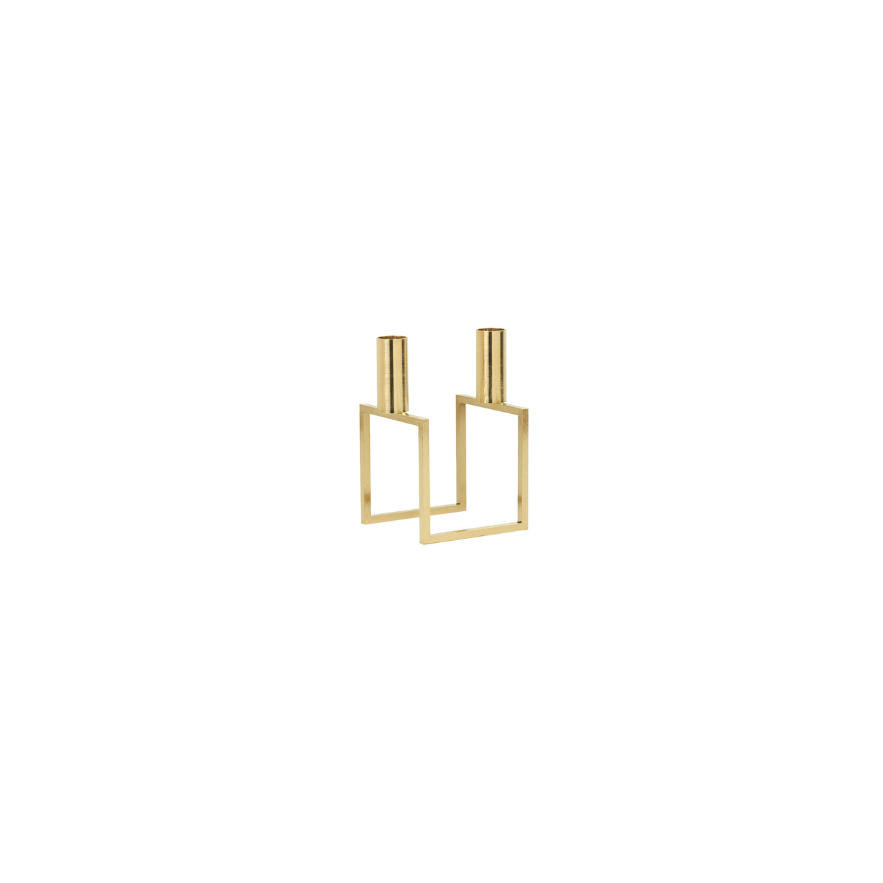 Line Candleholder: Gold-Plated + Without Base