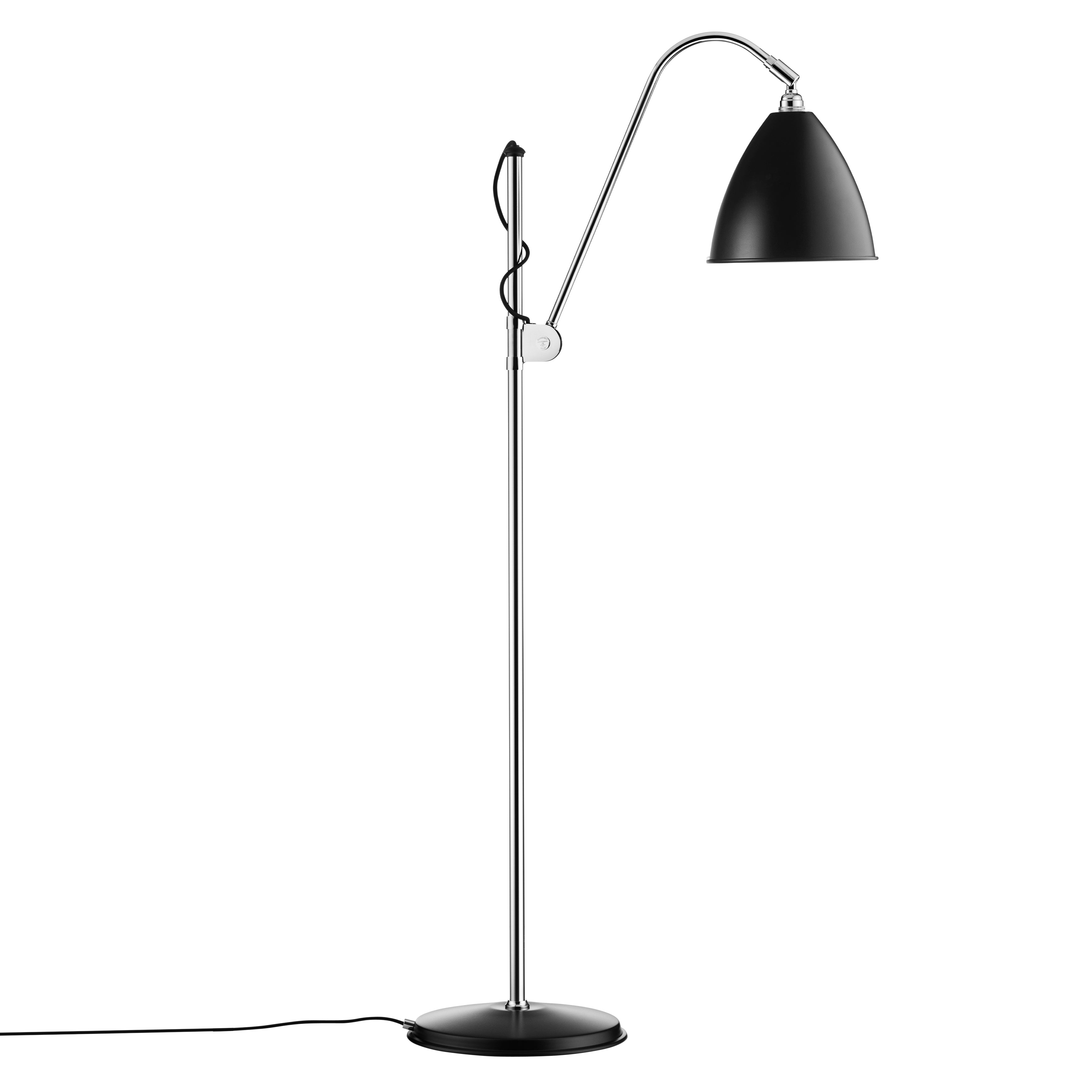 Bestlite BL3 Floor Lamp: chrome + black + Medium - 8.3