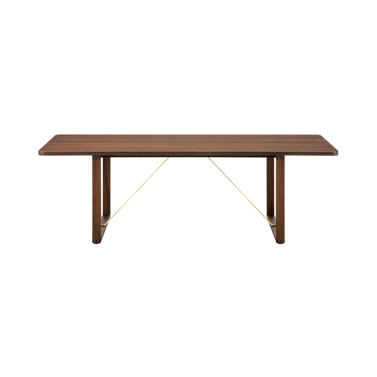 BM67 Coffee Table: Smoked Oiled Oak + Brass