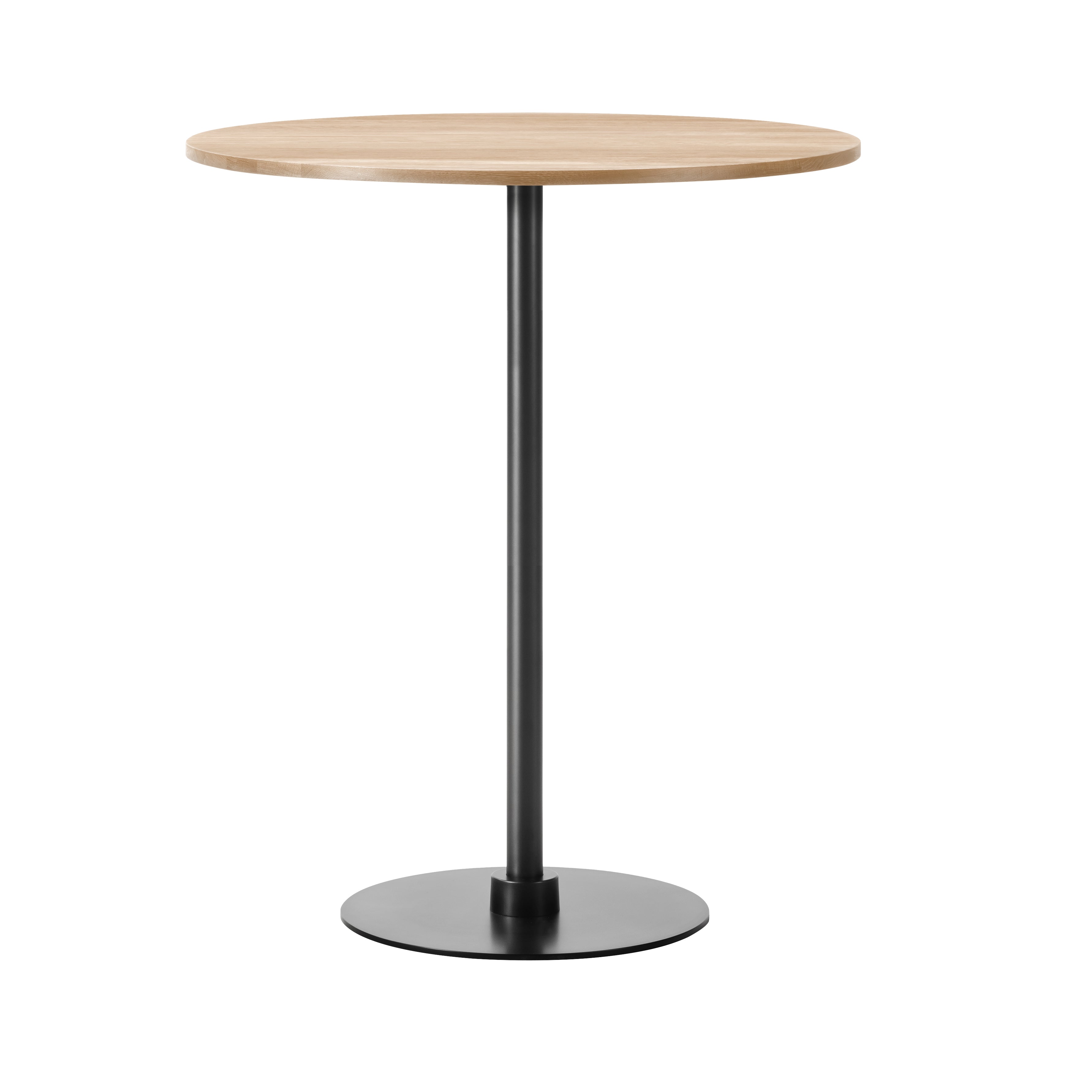 Plan Column Bar + Counter Table: Bar + Light Oiled Oak + Black