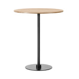 Plan Column Bar + Counter Table: Bar + Light Oiled Oak + Black