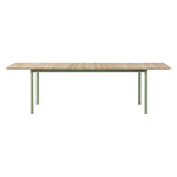 Plan Table: Extendable + Light Oiled Oak + Modernist Green