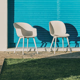 Beetle Outdoor Dining Chair: Plastic Base