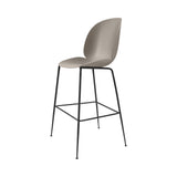 Beetle Bar + Counter Chair: Felt Glides + Bar + New Beige + Black Matt