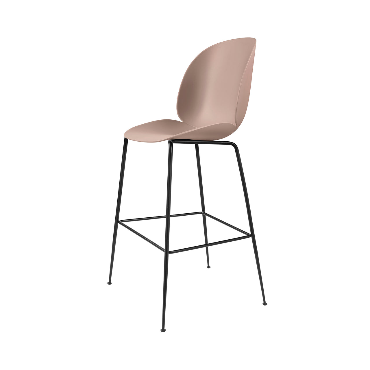 Beetle Bar + Counter Chair: Bar + Sweet Pink + Black Matt