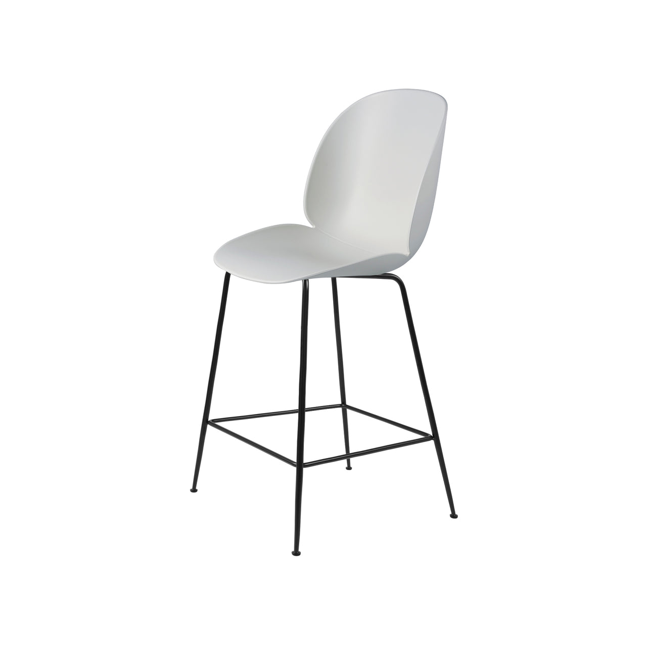 Beetle Bar + Counter Chair: Counter + Lunar Grey + Black Matt