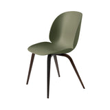 Beetle Dining Chair: Wood Base + Fern Green + Smoked Oak