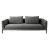 Delta 245 Sofa: Black Nickel