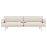 Outline 3-Seater Sofa: Black