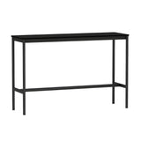 Base High Table: 160 + High + Narrow + Black Laminate + Black ABS Edge + Black