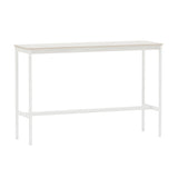 Base High Table: 160 + High + Narrow + White Nanolaminate + Plywood Edge + White