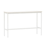 Base High Table: 160 +High + Narrow +  White Laminate + Plywood Edge +  White