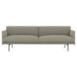 Outline 3-Seater Sofa: Black