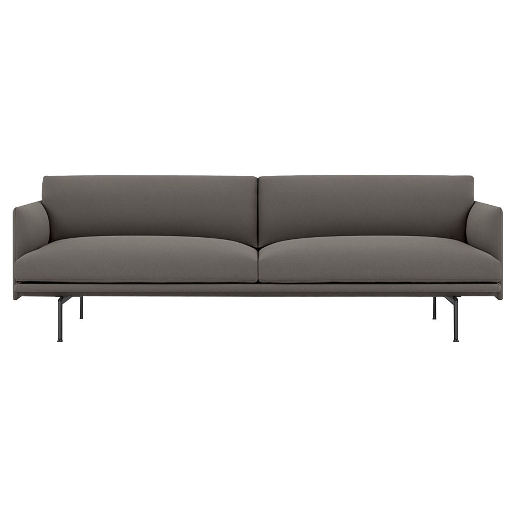 Outline 3-Seater Sofa: Black