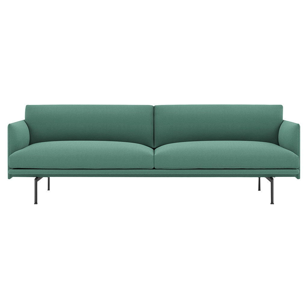 Outline 3-Seater Sofa: Black