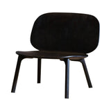 Unna Lounge Chair: Black Maple (Black) + Without Cushion