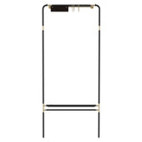 Lean On Me Clothes Rack: Black