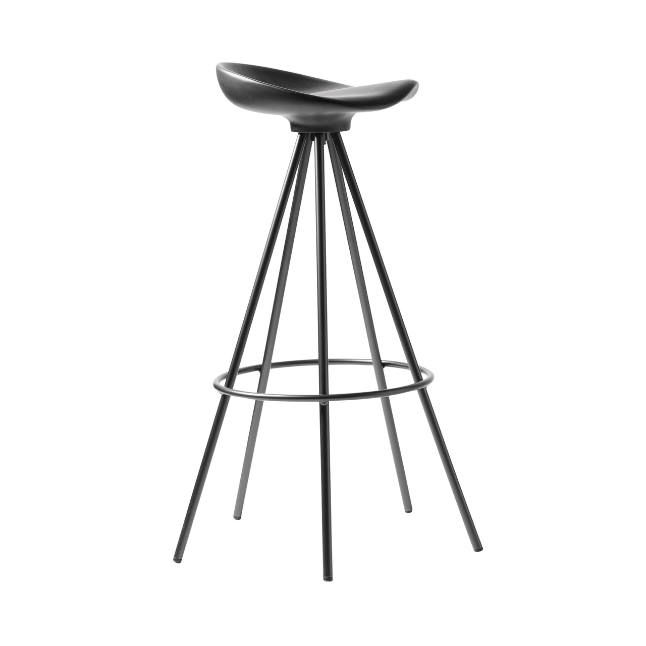 Jamaica Bar + Counter Stool: Bar + Beech + Black