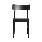 Pause Dining Chair 2.0: Black Painted Ash + With Black Seatpad