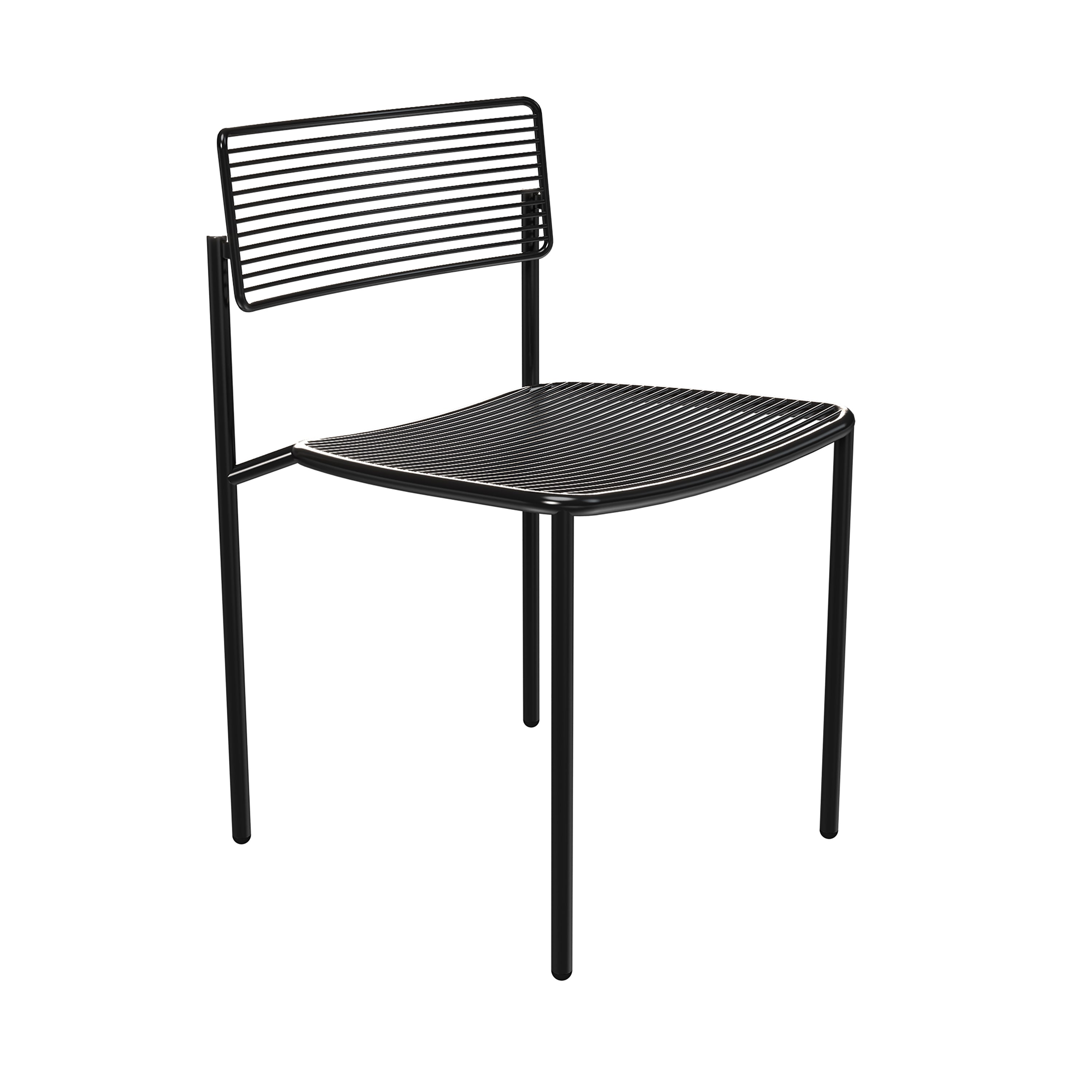 The Rachel Chair: Black + Without Seat + Backrest Cushion