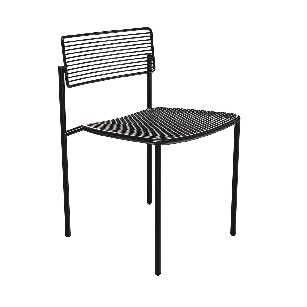 The Rachel Chair: Black + Without Seat + Backrest Cushion
