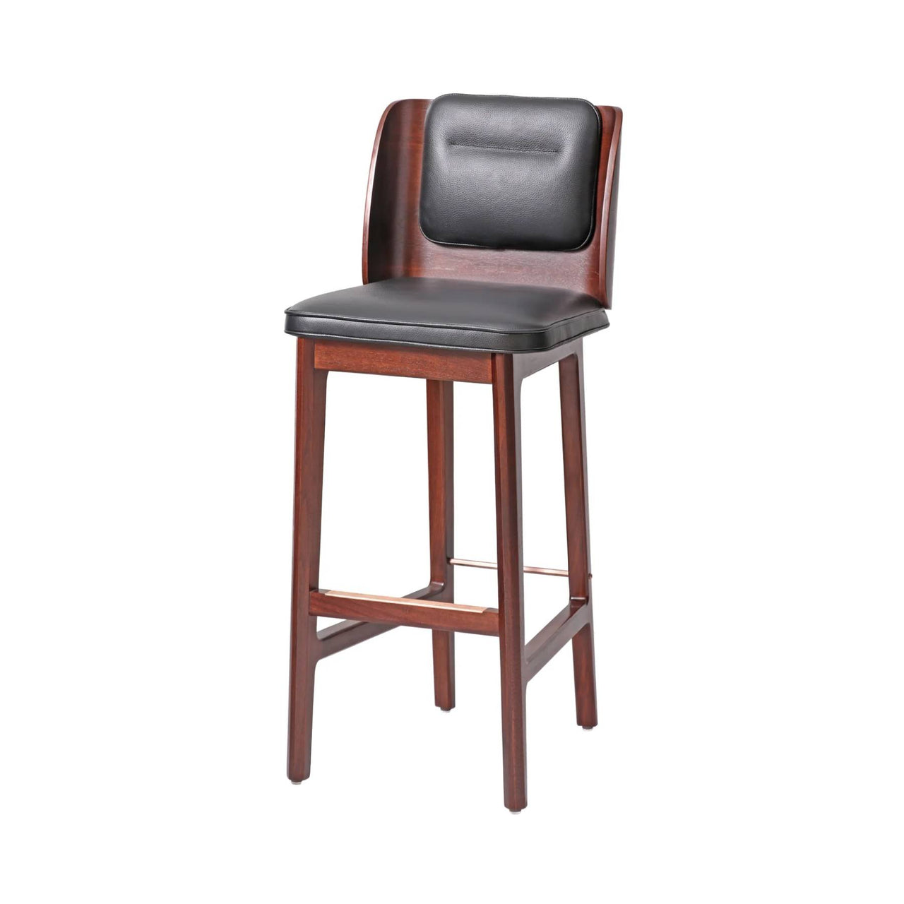 Brightliner Boyd Bar Chair: Natural Walnut