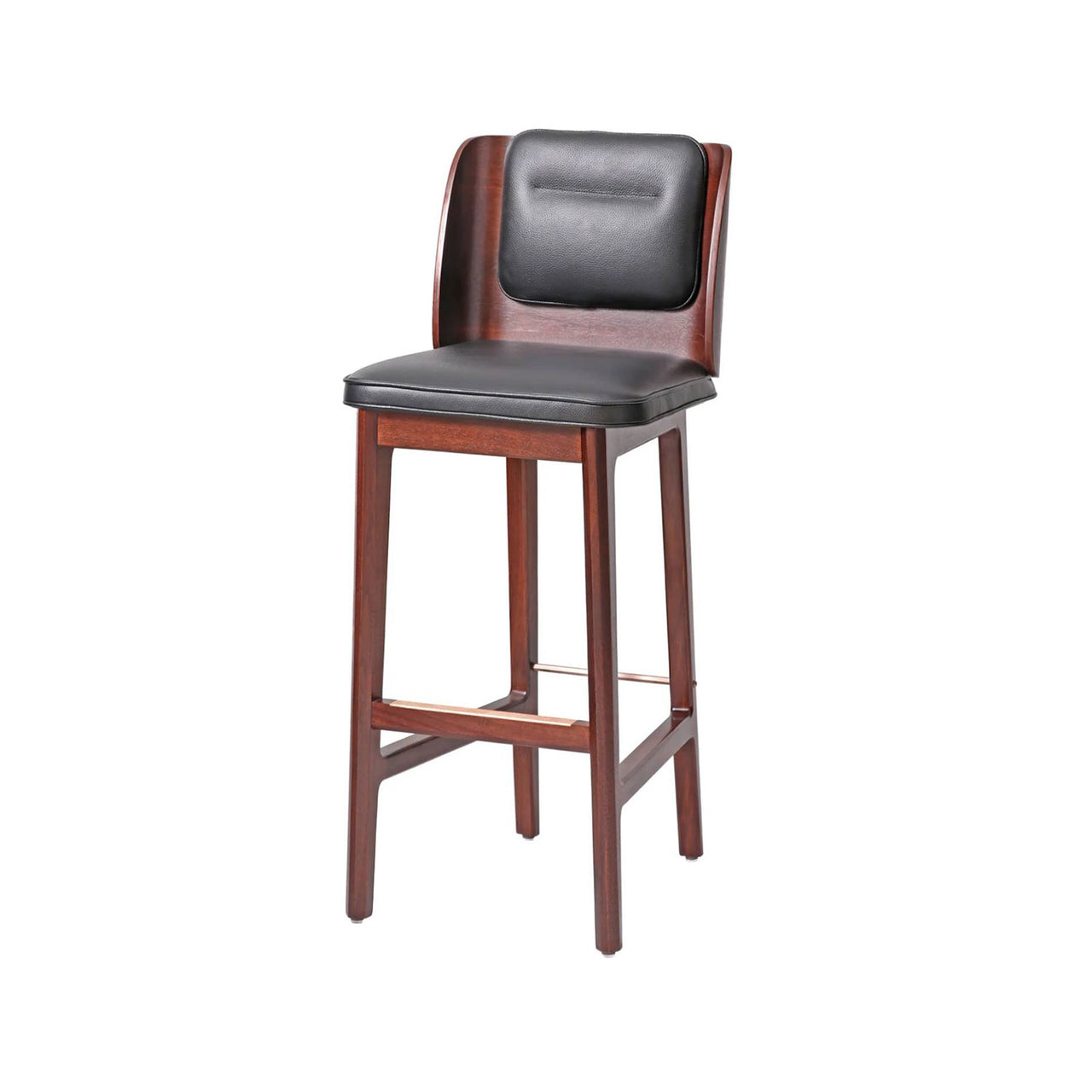 Brightliner Boyd Bar Chair: Natural Walnut