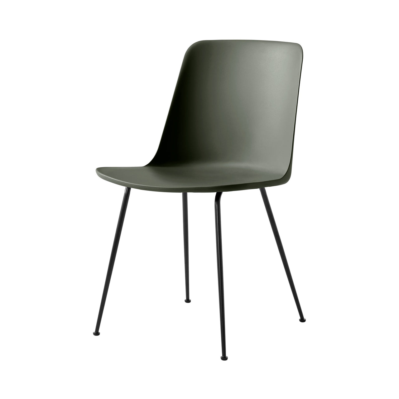 Rely Chair HW6: Set of 4 + Bronze Green + Black