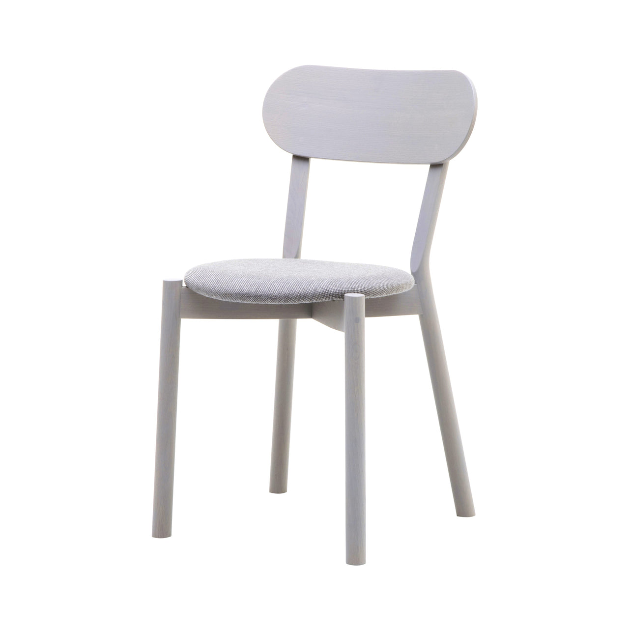 Castor Chair Plus with Pad: Grain Grey Oak + Grey