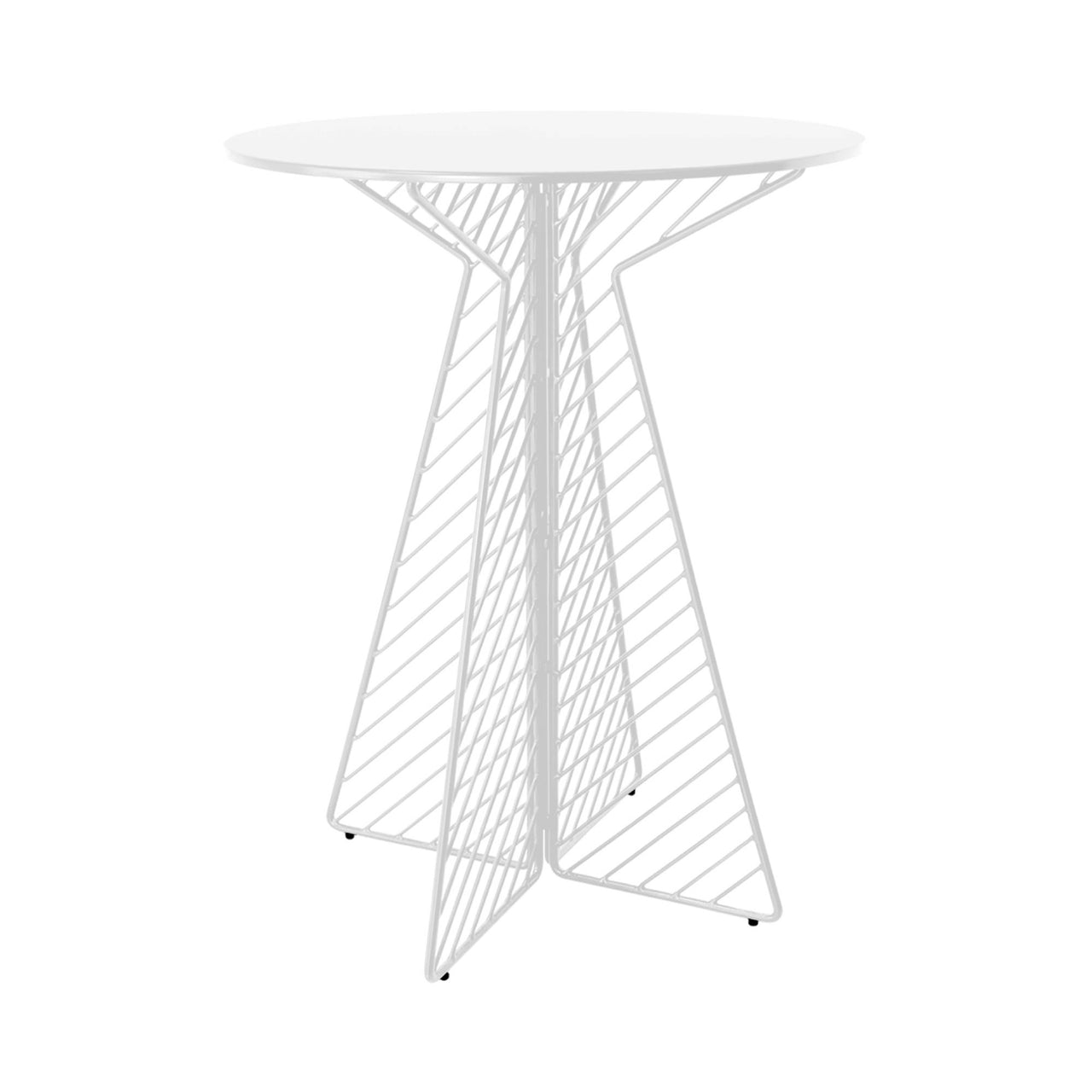 Café Bar Table: White