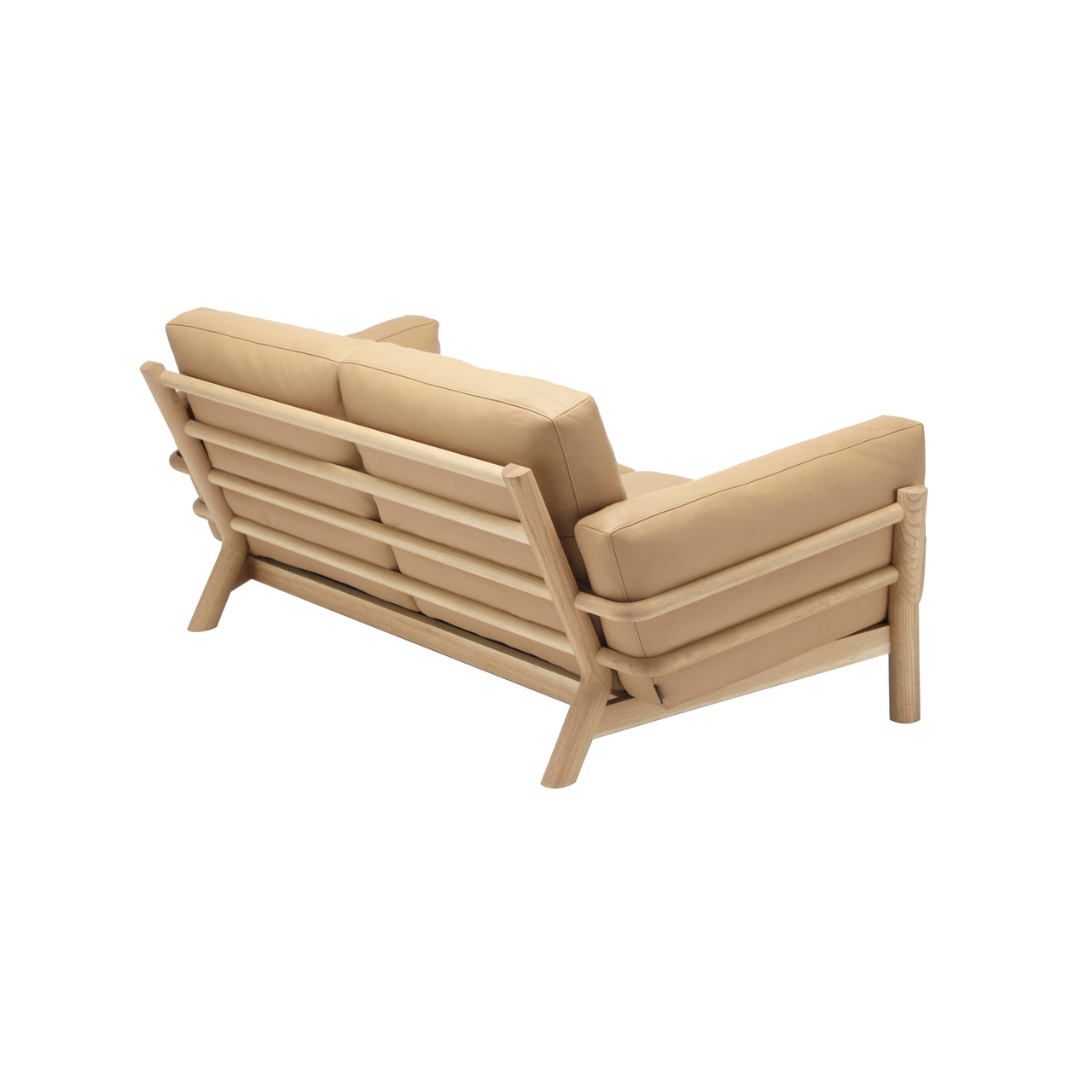 Castor Sofa 2 Seater: Pure Oak