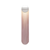 Ce Petite Wall Lamp: Long + Chrome + Tender Pink