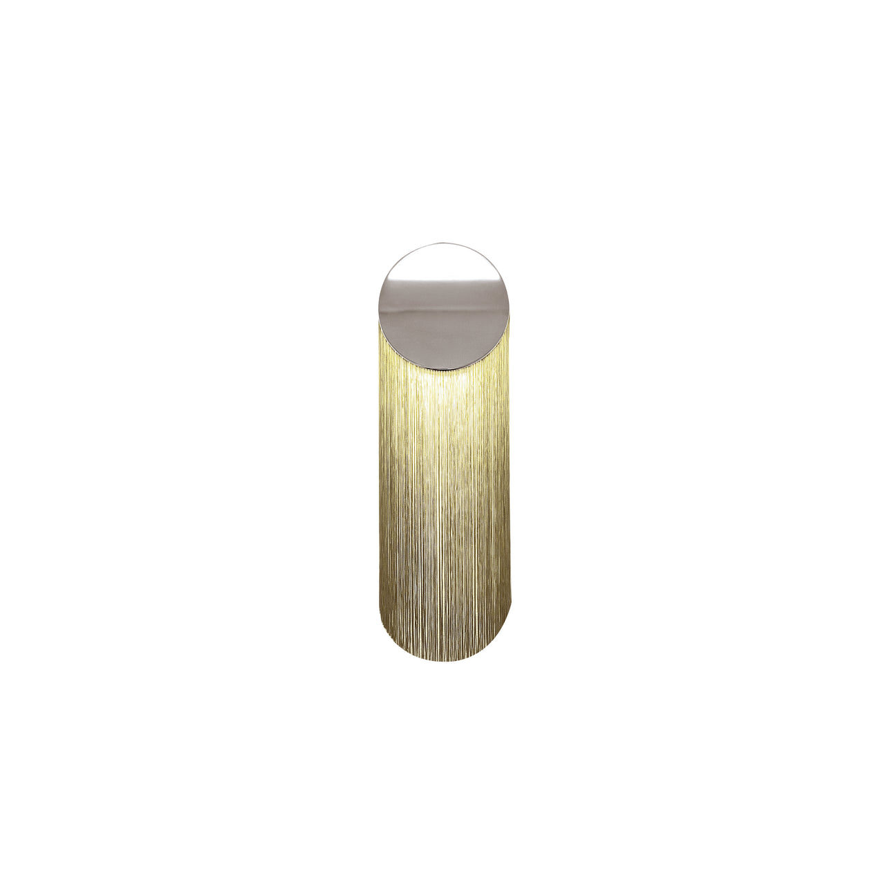 Ce Petite Wall Lamp: Short + Chrome + Verdigris