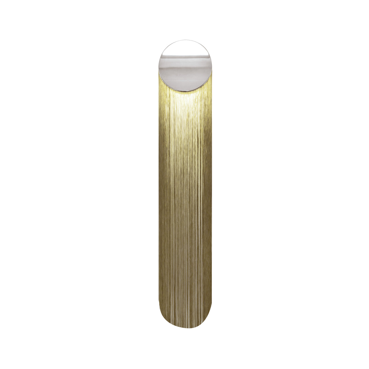 Ce Petite Wall Lamp: Long + Chrome + Verdigris